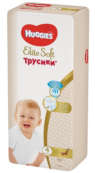 Huggies (Хаггис) трусики EliteSoft 4, 9-14кг 42 шт