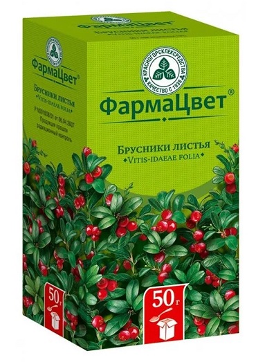 Брусники листья, пачка 50г