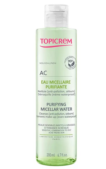 Topicrem АК (Топикрем) вода мицеллярная для лица и шеи очищающая, 200 мл