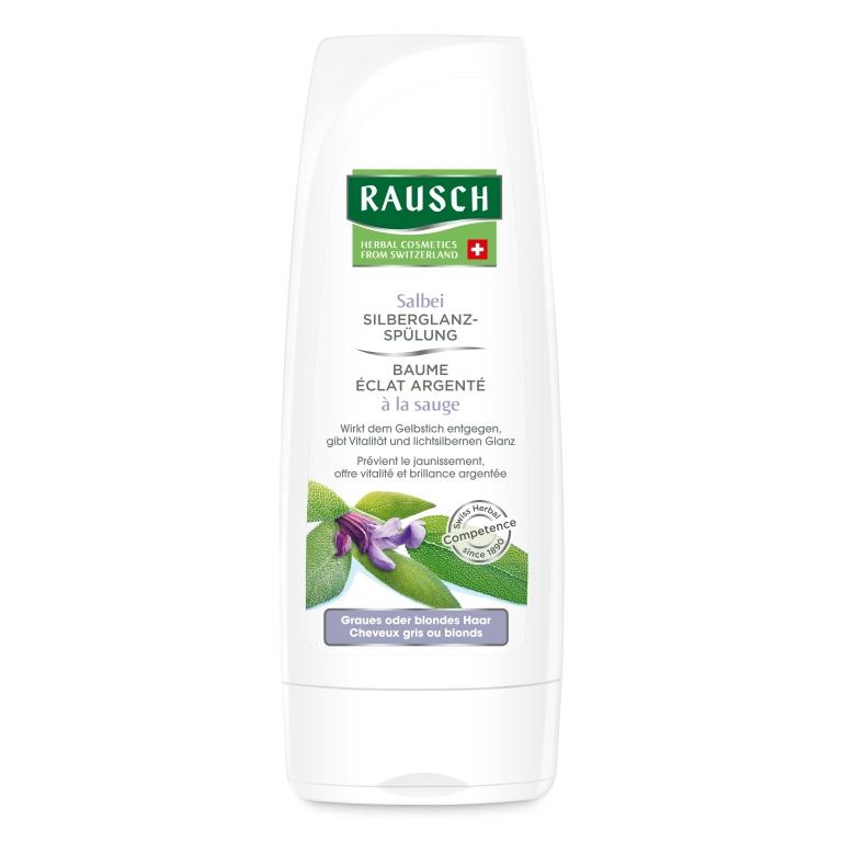 Rausch (Рауш) кондиционер для волос Сильвер с экстрактом Шалфея для осветленных и седых волос смываемый 200мл