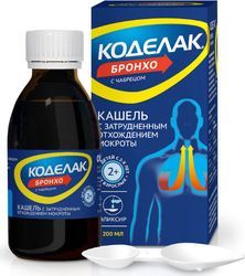 Коделак Бронхо с чабрецом эликсир, флакон 200мл