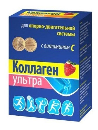 Коллаген Ультра, со вкусом клубники, пакет 8г 7 шт БАД