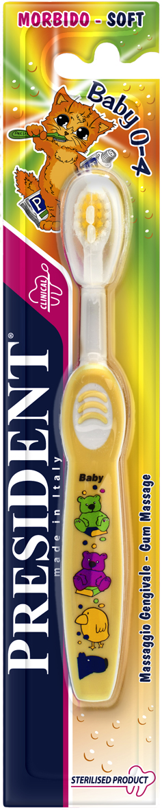 ПрезиДЕНТ (PresiDent) Зубная щетка Baby мягкая, 1 шт