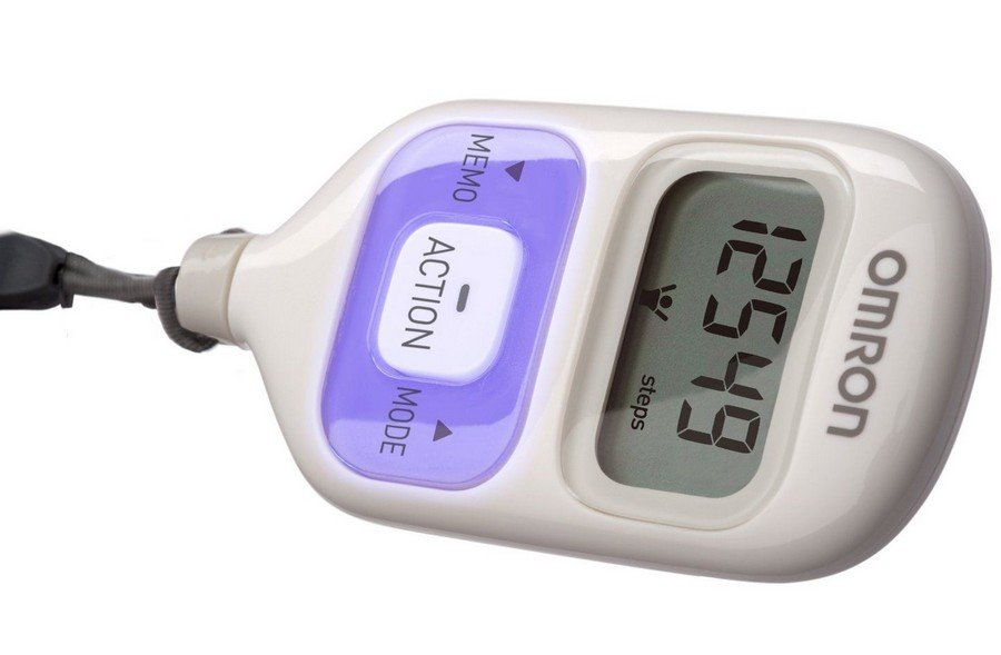 Шагомер электронный Omron (Омрон) HJ-203-EV фиолетовый