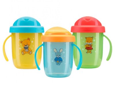 Курносики поильник-непроливайка с ручками с 6 мес 210мл (17020)