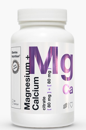 Elentra Nutrition (Элентра Нутришн) Магний+Кальций Цитрат, капсулы, 90 шт БАД