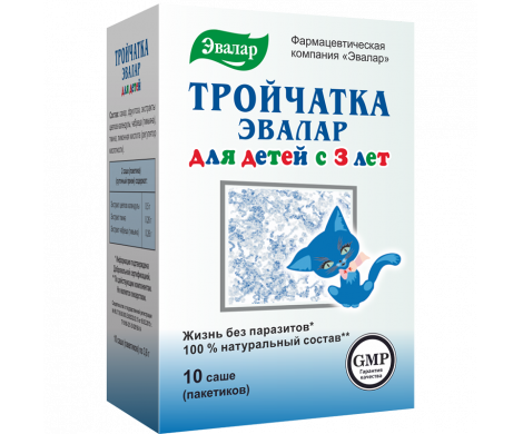 Тройчатка Эвалар для детей, пакетики-саше 3,6г, 10 шт БАД