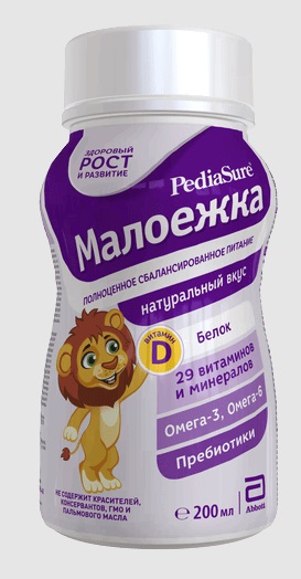 Педиашур (Pediasure) Малоежка Натуральный вкус, флакон 200мл