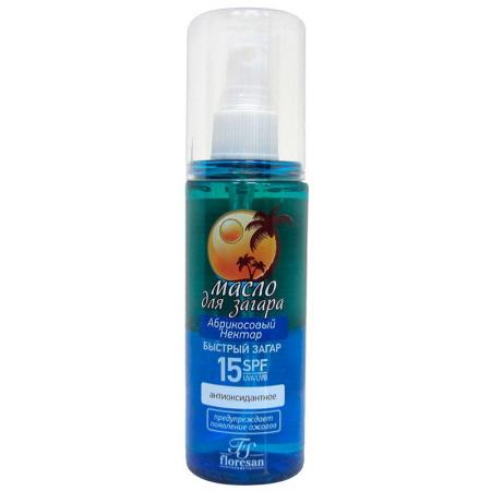 Флоресан (Floresan) масло для быстрого загара Абрикосовый нектар, 135мл