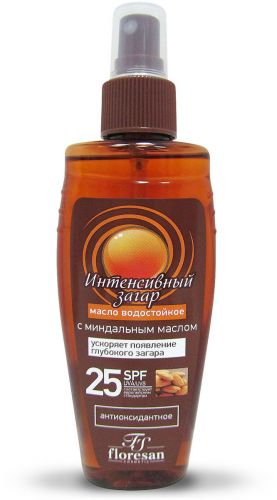 Флоресан (Floresan) масло для интенсивного загара водостойкий, 150мл SPF-25