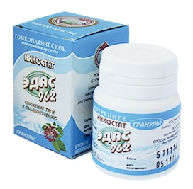 Эдас-962 Никостат, гранулы гомеопатические, 20г