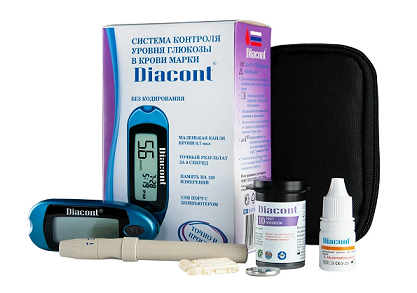 Глюкометр Diacont (Диаконт) компакт, комплект