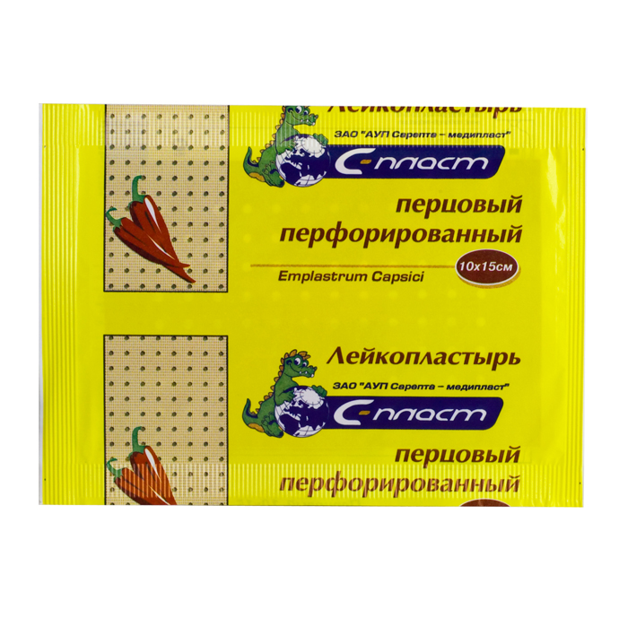 Пластырь перцовый перфорированный 10х15см