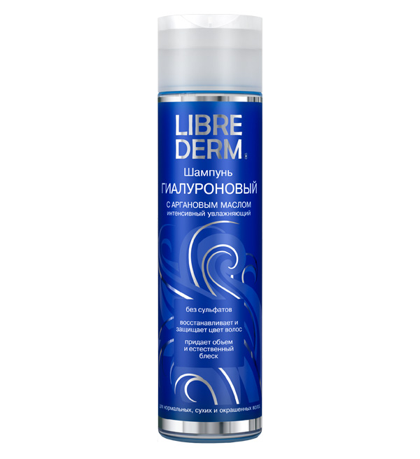 Librederm (Либридерм) Гиалуроновый шампунь интенсивное увлажнение с аргановым маслом, 250мл
