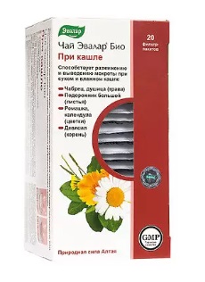 Чай Эвалар Био при кашле, фильтр-пакеты 1,2г 20 шт БАД