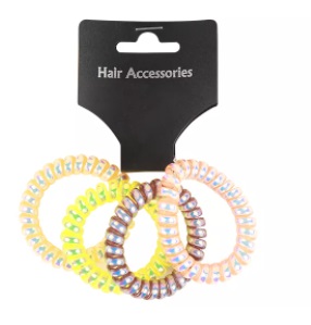 BC Beauty Care (БиСи Бьюти Кэйр) резинка для волос спираль, 4 шт