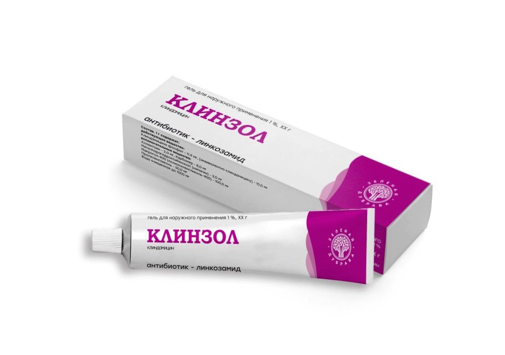 Клинзол ЗД, гель для наружного применения 1%, 30 г