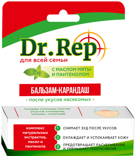 Dr.Rep (Доктор Реп) бальзам-карандаш после укусов насекомых 4,2г