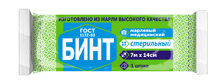 Бинт стерильный 7м х14см