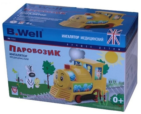 B.Well (Би Велл) Ингалятор компрессорный WN-115К Паравозик