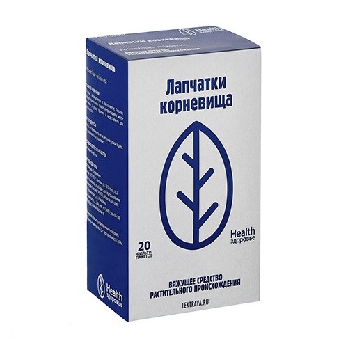 Лапчатки корневища, фильтр-пакеты 1,5г, 20 шт