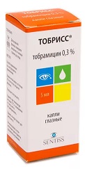 Тобрисс, капли глазные 0,3%, флакон-капельница 5мл