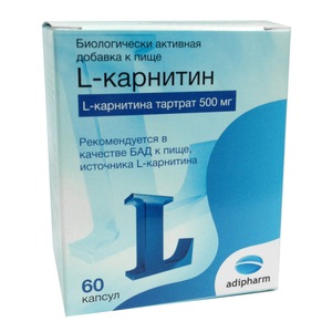 L-Карнитин 500мг, капсулы 560мг, 60 шт БАД