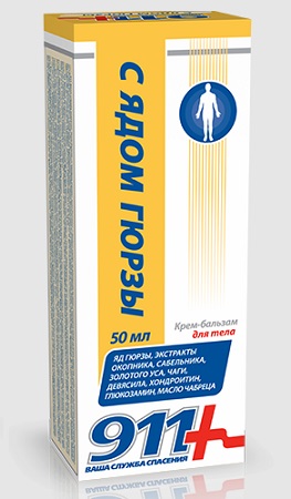 911 С ядом гюрзы крем-бальзам для тела, 50мл