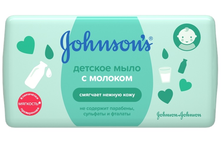 Johnson's Baby (Джонсон Беби) мыло с экстрактом натурального молока 100г