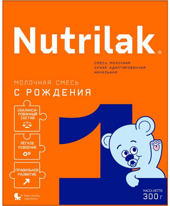Nutrilak (Нутрилак) 1 молочная смесь с 0 до 6 месяцев, 300г