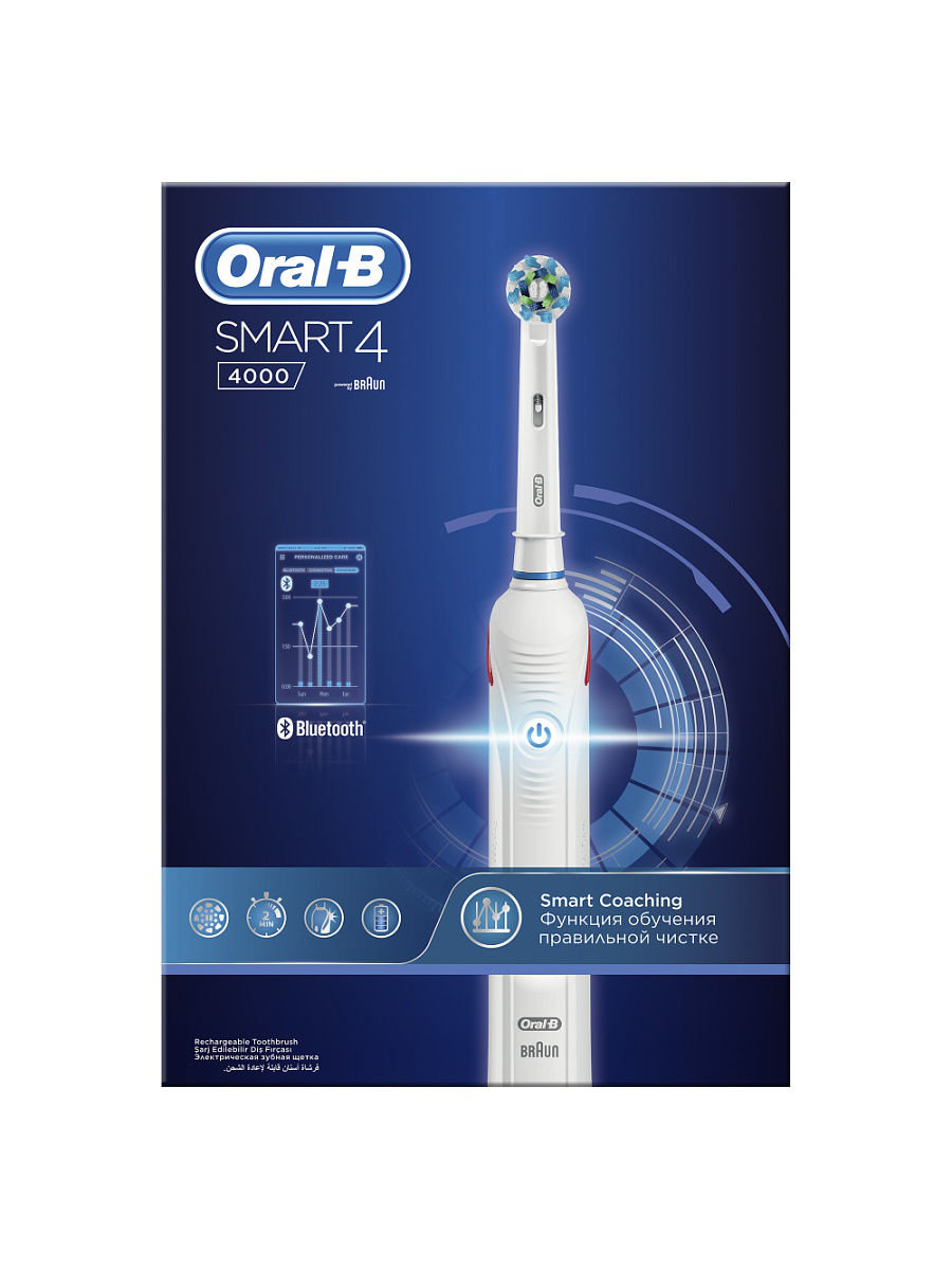 Oral-B (Орал-Би) Электрическая Зубная щетка smart 4 (4000)