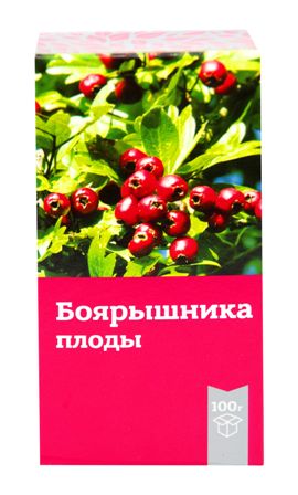 Боярышника плоды, пачка 100г БАД