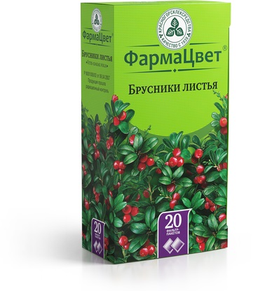 Брусники листья, фильтр-пакеты 1,5г, 20 шт