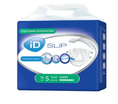 Айди (iD) Slip подгузники для взрослых Супер, размер S, 14 шт