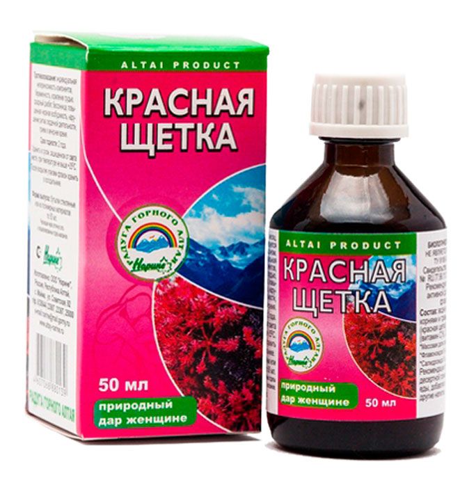 Красная щетка настойка Радуга горного Алтая, флакон 50мл БАД