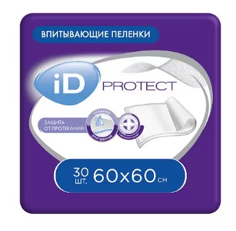 Айди (iD) Протект, пеленки 60х60см, 30 шт