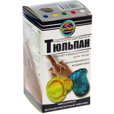 Массажер медицинский Тюльпан банка для тела