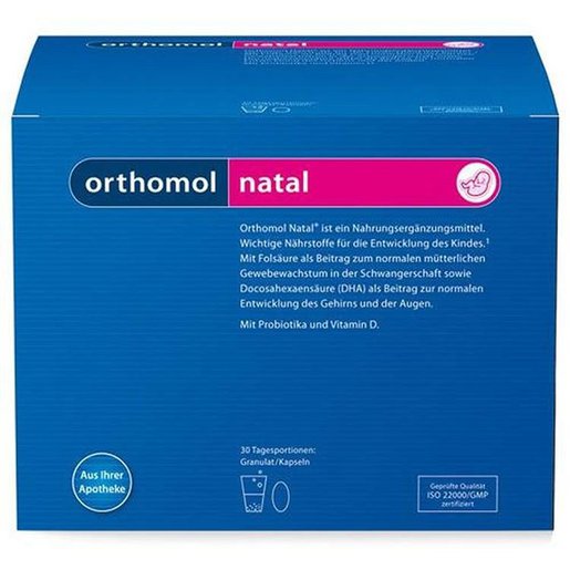 Orthomol Natal (Ортомол Натал), двойное саше (капсулы+порошок) 30 шт БАД