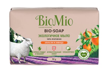BioMio (БиоМио) Экологичное мыло апельсин,лаванда,мята, 90г