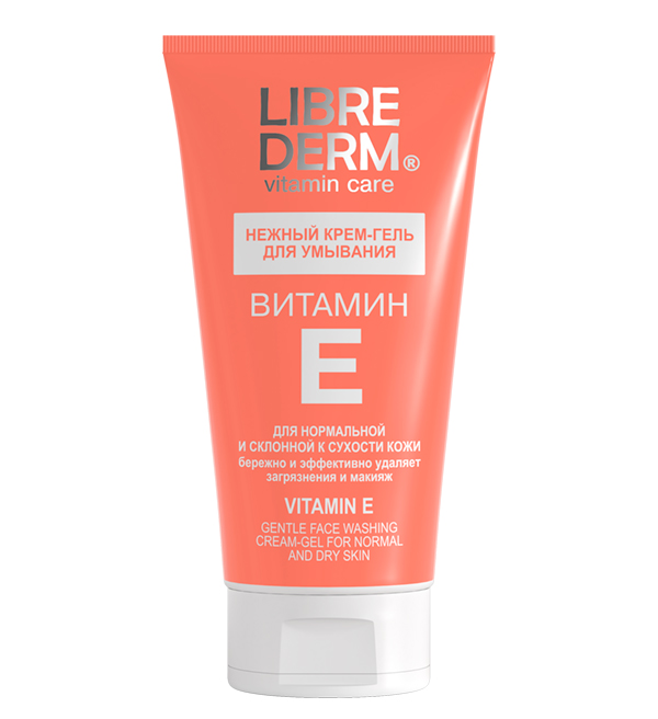 Librederm Витамин Е (Либридерм) крем-гель для умывания лица нежный, 150мл