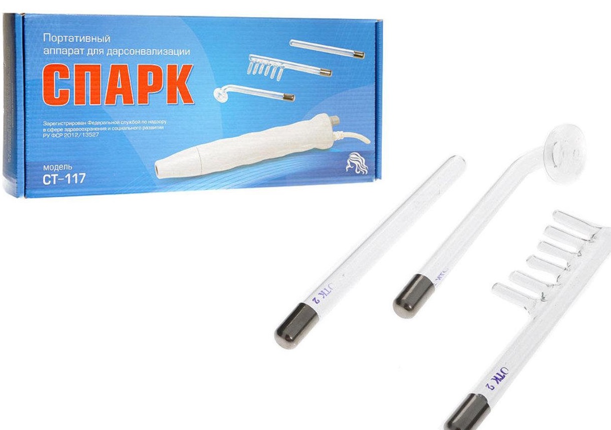 Аппарат для дарсонвализации портативный СПАРК-СТ-117