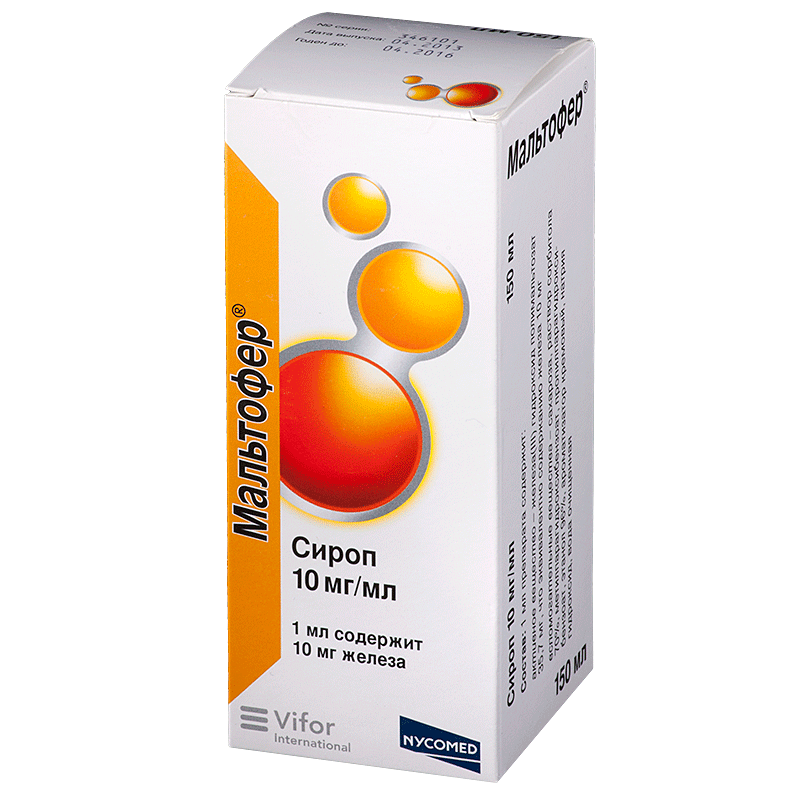 Мальтофер, сироп 10мг/мл, флакон 150мл