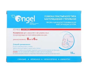 Повязка пластырного типа бактерицидные стерильные Эверс 8х6см 10 шт