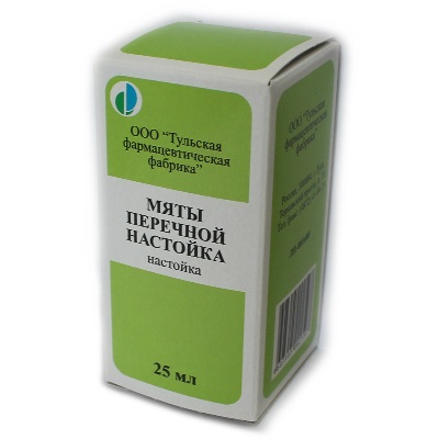 Мята перечная настойка, флакон 25мл