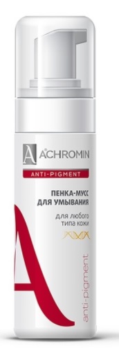 Ахромин (Achromin Anti-Pigment), пенка-мусс для умывания, 150мл