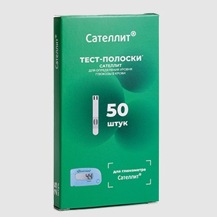 Тест-полоски Сателлит, 50 шт