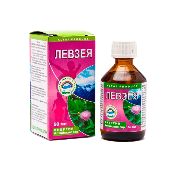 Левзея, раствор для приема внутрь, флакон 50мл БАД