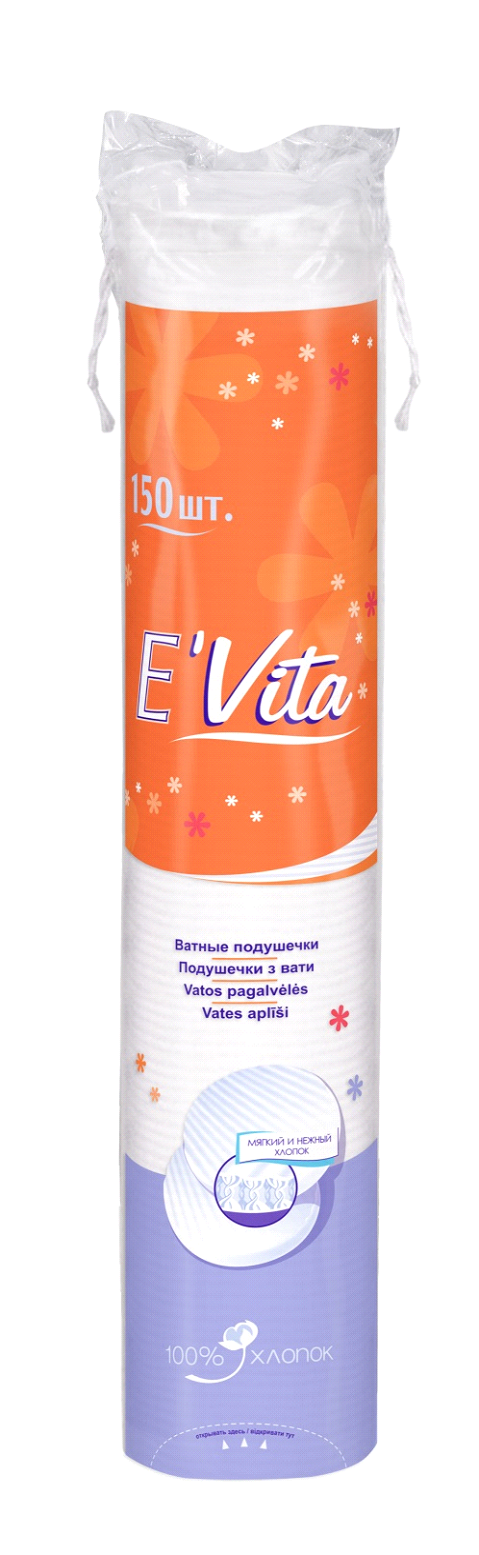 Bella Cotton (Белла) E' Vita ватные диски круглые, 150 шт