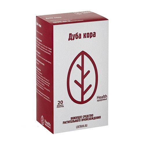 Дуба кора, фильтр-пакеты 1,5г, 20 шт