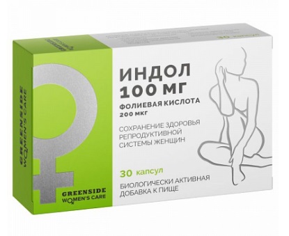 Индол+Фолиевая кислота, капсулы, 30 шт БАД